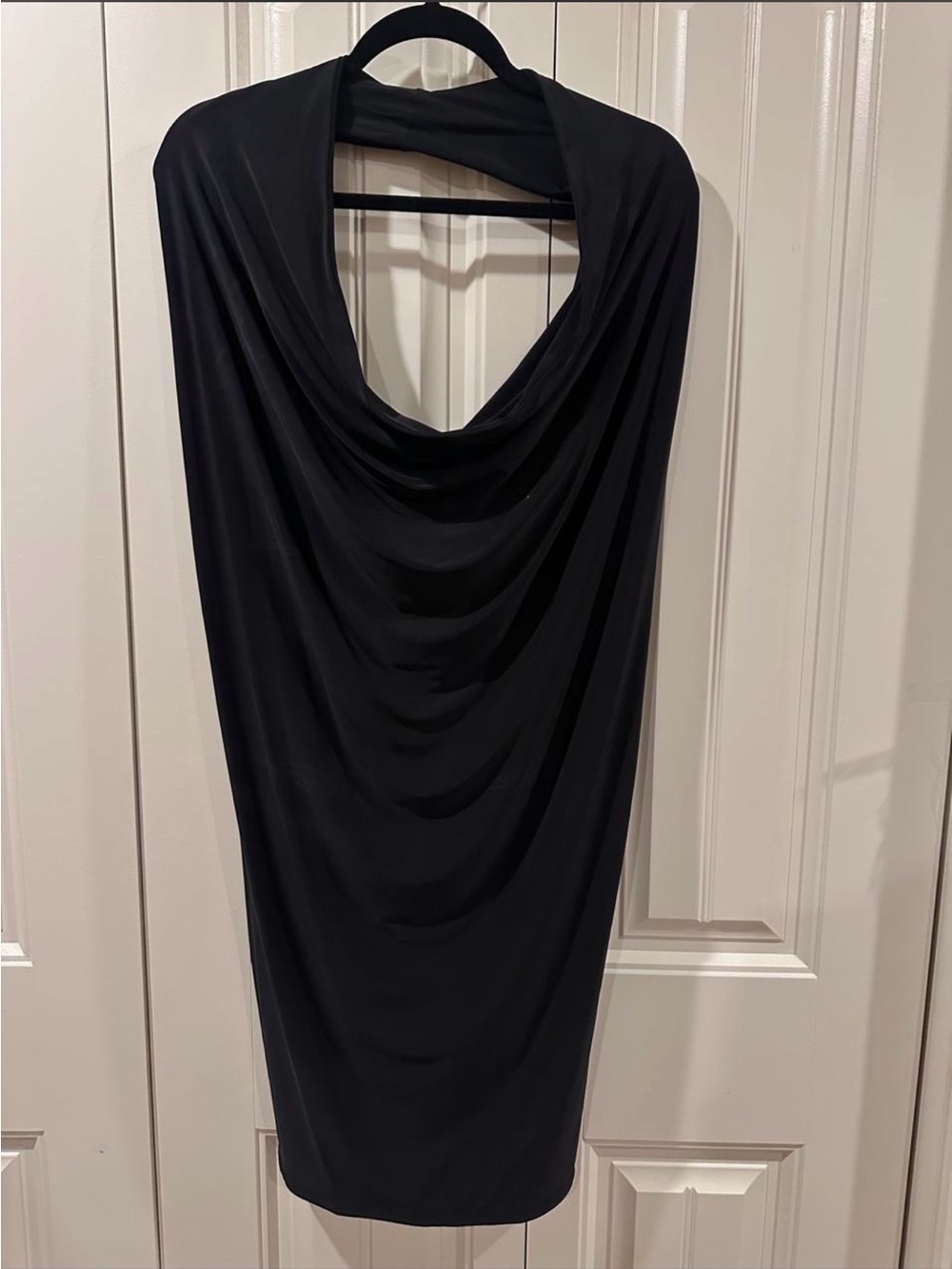 Charlotte Russe Black Backless Cowl Neck Dress
